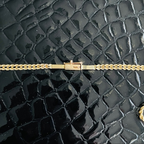 ESTATE 14K GOLD RUBY NECKLACE W/ DIAMONDS DOUBLE ROPE CHAIN - Picture 7 of 11